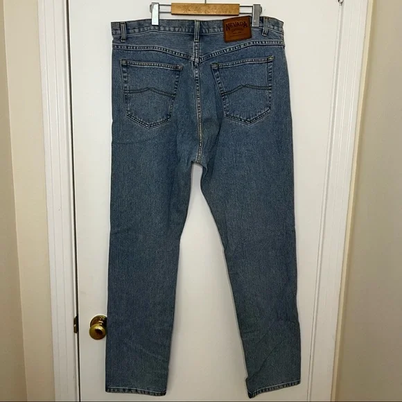 Nevada Vintage Light Wash Straight Leg Jeans - Picture 6 of 9